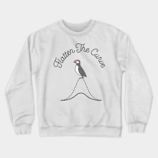 Flatten The Curve || Puffin || Newfoundland and Labrador Crewneck Sweatshirt